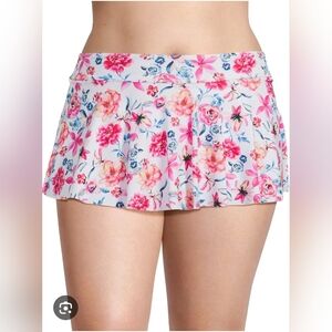 NWOT Catherine Malandrino Floral Swim Skirt size 3X